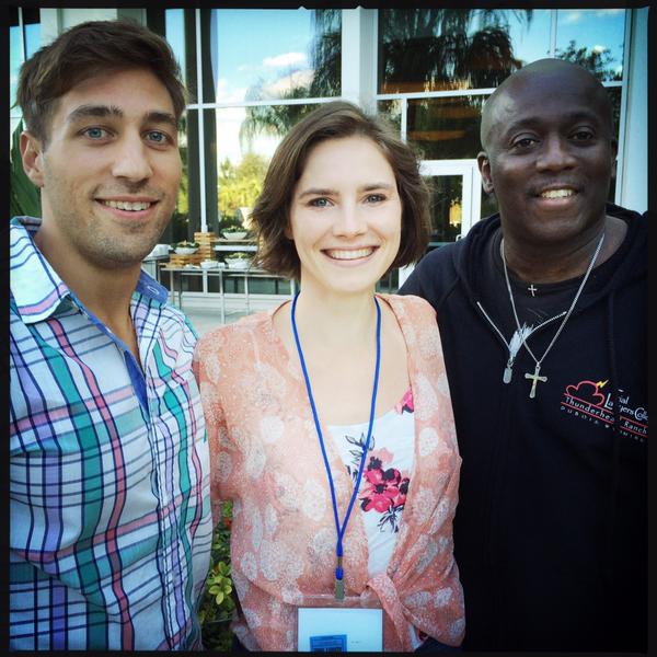 Uplifting Photo: Exonerees Ryan Ferguson, Amanda Knox and Darryl Burton at the Innocence Network conference.