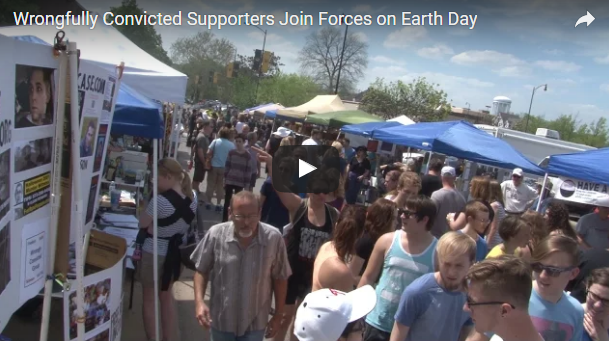 Supporters For The Wrongfully Convicted Gather At Columbia Missouri’s Earth Day 2016 Festival